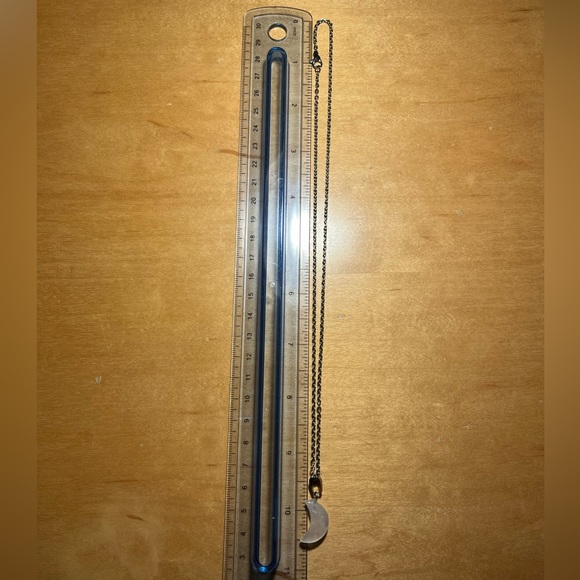 NWOT Rose Quartz Moon Silver Necklace - Picture 11 of 11